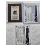 Lot of 3 Jeter Downs Rookie Cards Topps Chrome Numbered 28/125, Allen & Ginter Autograph and Pink Tops Chrome