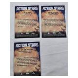 Lot of 7 Action Stars Insert Baseball Cards Including Rookie Cards - Michael Harris II RC, Anthony Volpe RC, Luis Robert Jr., Pete Alonso, Brett Baty RC, and Bryce Harper. Includes Rookie Cards.