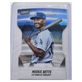 Mookie Betts 2022 Topps Stadium Club Die Cut Refractor T-11 - Los Angeles Dodgers Baseball Card