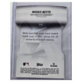 Mookie Betts 2022 Topps Stadium Club Die Cut Refractor T-11 - Los Angeles Dodgers Baseball Card