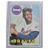Hank Aaron 1969 Topps #100 - Atlanta Braves Vintage Baseball Card