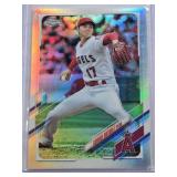 Shohei Ohtani 2021 Topps Chrome Refractor #159 - Los Angeles Angels Baseball Card