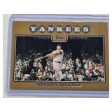 Mickey Mantle 2008 Topps Gold 57 Years of Collecting #7 and Numbered 1106/2008 - New York Yankees Baseball Card