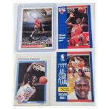 Lot of 10 Michael Jordan Cards Including All-Star Team, League Leaders, and Classic Confrontation