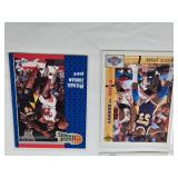Lot of 10 Michael Jordan Cards Including All-Star Team, League Leaders, and Classic Confrontation
