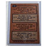 1978 MLB Rookie Pitchers Topps #703 Jack Morris, Tim Jones, Larry Andersen, and Mickey Mahler