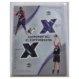 Chris Webber and Peja Stojakovic Dual Relic 2002 Upper Deck SPx Winning Combos #CW/PS - Sacramento Kings Basketball Card