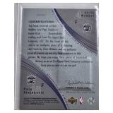 Chris Webber and Peja Stojakovic Dual Relic 2002 Upper Deck SPx Winning Combos #CW/PS - Sacramento Kings Basketball Card