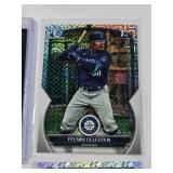 Lot of 5 Bowman Chrome Refractors Nick Gonzales, Jasson Dominguez, Luis Rodriguez, Aidan Miller, and Felnin Celesten