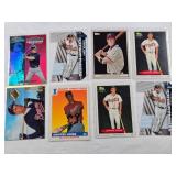 Lot of 8 Chipper Jones Cards Rookies, Die Cuts, Refractors
