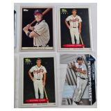 Lot of 8 Chipper Jones Cards Rookies, Die Cuts, Refractors