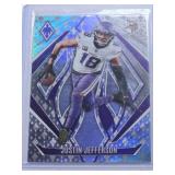 Justin Jefferson 2024 Panini Phoenix Silver Holo #91 and Numbered 179/399 - Minnesota Vikings Football Card