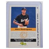 Alex Rodriguez Rookie 1993 Classic Presidential Charter Club #3 - Westminster Christian High School Baseball Card