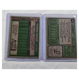 Lot of 2 Thurman Munson Topps 1976 #650 and 1974 #340 - New York Yankees Vintage Baseball Cards