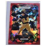 J.J. McCarthy Rookie 2024 Panini Prizm Red Cracked Ice #132 - Michigan Wolverines Football Card