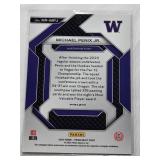 Michael Penix Jr. Rookie 2024 Panini Prizm Red Cracked Ice #NR-MPJ - Washington Huskies Football Card