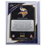 Dalvin Cook 2022 Panini Select Prizm SSP #332 and Numbered 45/49 - Minnesota Vikings Football Card
