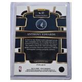 Anthony Edwards 2023-24 Panini Select Prizm Red Cracked Ice #37 - Minnesota Timberwolves Basketball Card