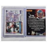 Lot of 2 Troy Aikman Premium Inserts Topps Finest and Metal Universe Planet Football