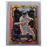 Brooks Robinson 2024 Panini Prizm Orange Refractor #292 and Numbered 7/399 - Baltimore Baseball Card