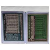 Lot of 2 Johnny Bench Vintage Baseball Cards 1980 #100, 1976 #300