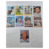 Lot of 9 Vintage Topps Baseball Cards from 1966  Bill Rigney, Billy O