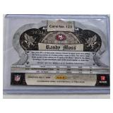 Randy Moss 2012 Panini Crown Royale Gold Die Cut #123 and Numbered 88/99 - San Francisco 49ers Football Card