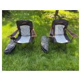 Pair of Fair Wind Folding Camping Chairs with Carry Bags