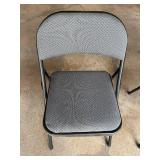 Pair of Folding Chairs with Padded Seats and Backs