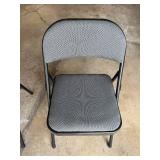 Pair of Folding Chairs with Padded Seats and Backs