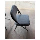 Pair of Folding Chairs with Padded Seats and Backs