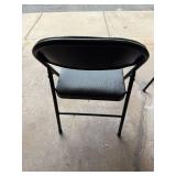 Pair of Folding Chairs with Padded Seats and Backs