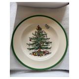 Spode Christmas Tree Dinner Plate with Original Box