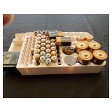 Assorted Duracell Battery Collection with Battery Organizer