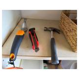 Garage Tool and Fluid Assortment with Wicker Basket - content quantities unverified