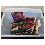 Assorted Craft Tools, Books, and Accessories for Crafts and Education