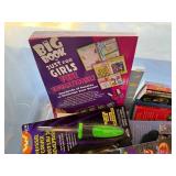 Assorted Craft Tools, Books, and Accessories for Crafts and Education