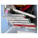 Assorted Wii Games, Woodland Animals Craft Kit, and Household Items