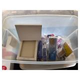 Assorted Painting Set with Easel, Canvases, Embossing Powders, and Kate Spade Wallet