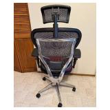 Red and Black Mesh Ergonomic Office Chair by Buzz Seating