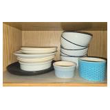 Assorted Crate & Barrel Dinnerware and Bowls Collection