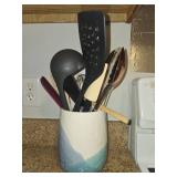 Kitchen Knife and Utensil Set with Holder