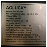 Aglucky HZB-12/H Portable Ice Maker in Black