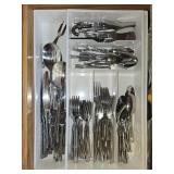 Set of Stainless Steel Flatware and Utensils