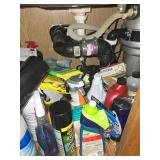 Assortment of Household Cleaning and Maintenance Supplies - content quantities unknown