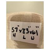 Upholstered Platform Bed Frame with Quilted Bedding Set - Mattress Set and Pillows included