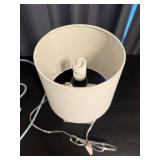 Elegant Table Lamp with Mother-of-Pearl Like Base and Extension Cord