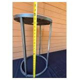 Hammary Furniture Round End Table with Metal Frame