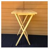 Set of 2 Wooden Folding TV Trays