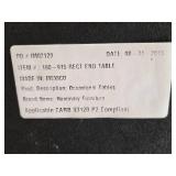 Hammary Furniture Rectangular End Table with Stone Top